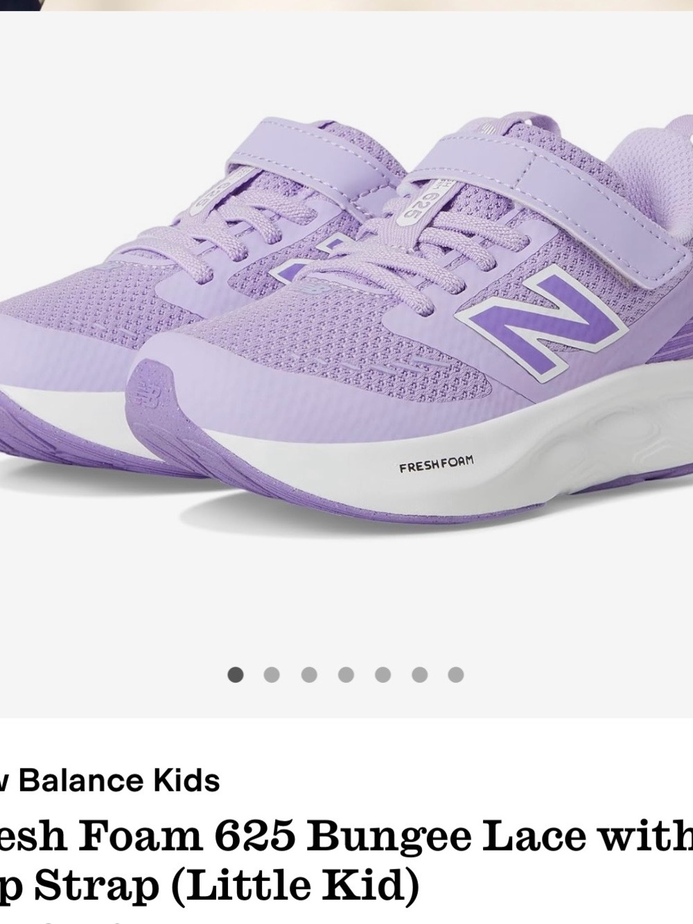 👟 New Balance Fresh Foam 625 Kids Sneakers – Size 12.5 Wide💜
